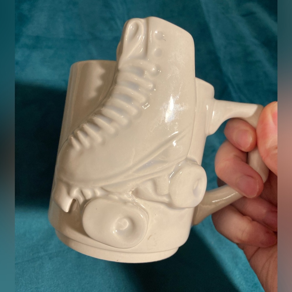 Vintage Rollerskating Mug - Handmade